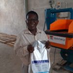 Dr Kihwele receives tools from Sanku