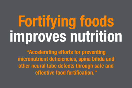 Fortifying foods improves nutrition